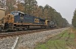 CSX 117 and 5465 wait for green at the N.E. Aberdeen signals